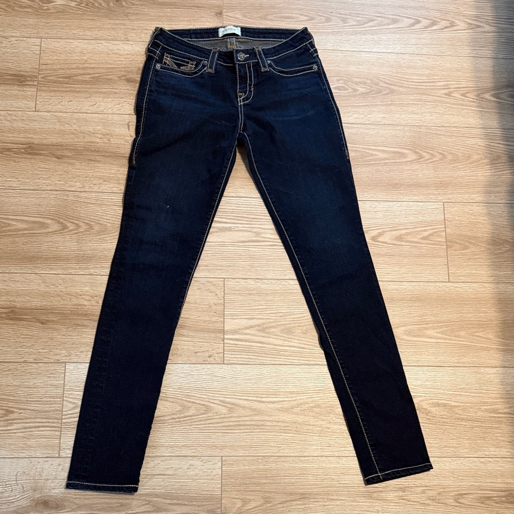 Big Star Midnight Blue Skinny Maddie Skinny Jeans size 25 long